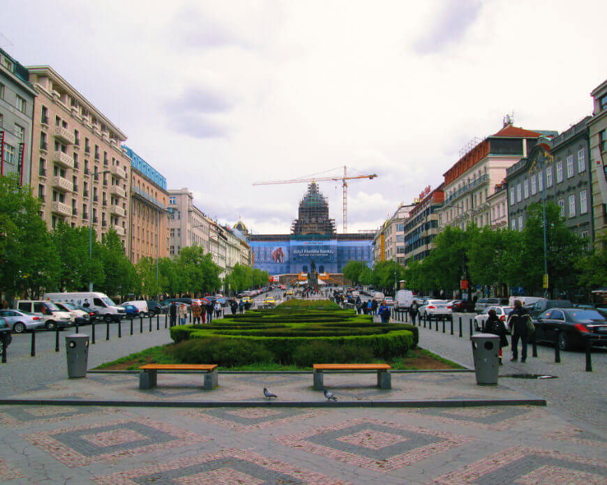 Czech Republic Prague Wenceslas Square 001