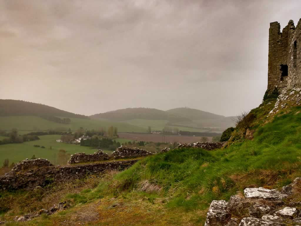 The view on Rock Of Dunamase Ireland gets better and better as you climb