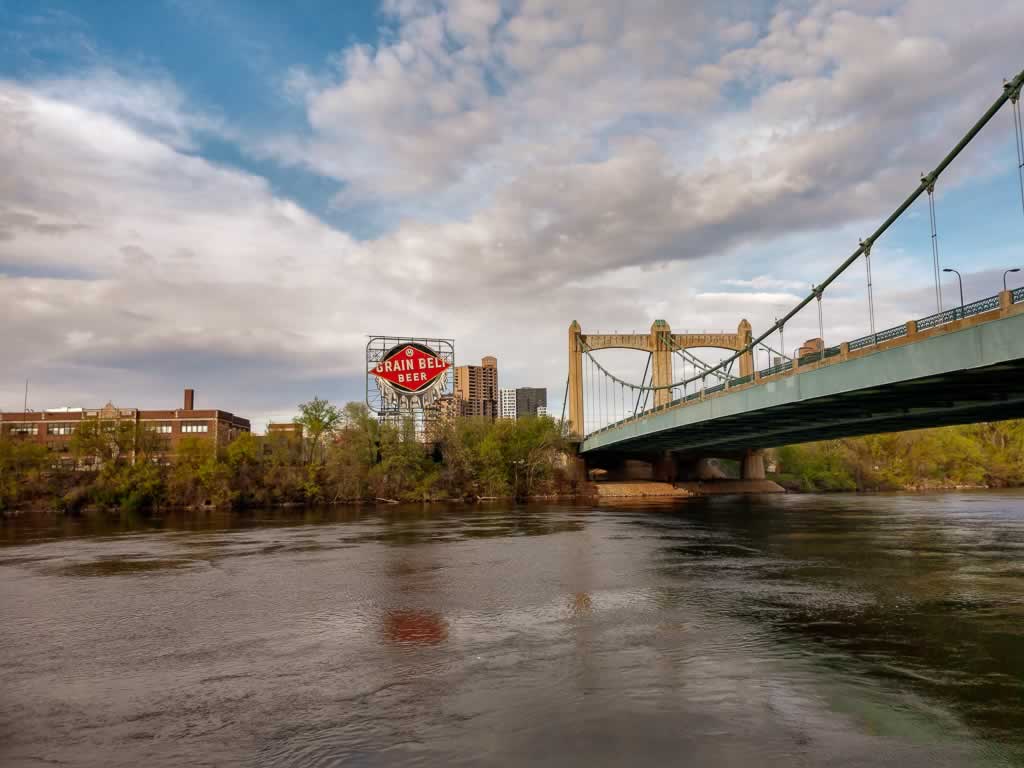 Minneapolis 08 Grain Belt Beer Sign Mississippi