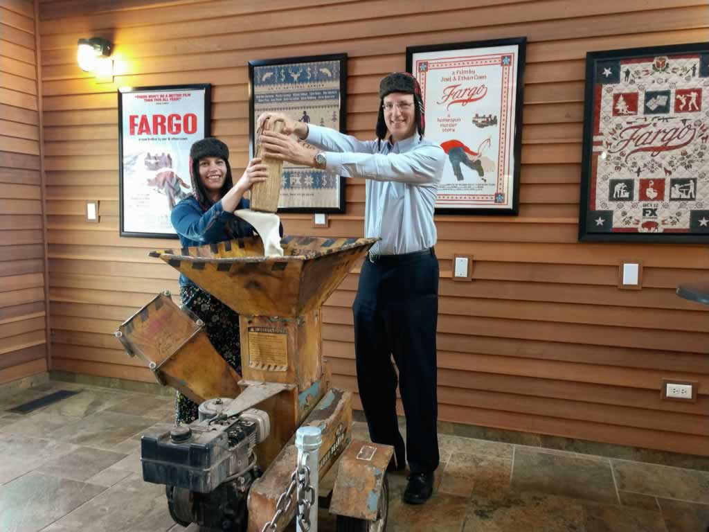 North Dakota Fargo Visitors Center Woodchipper
